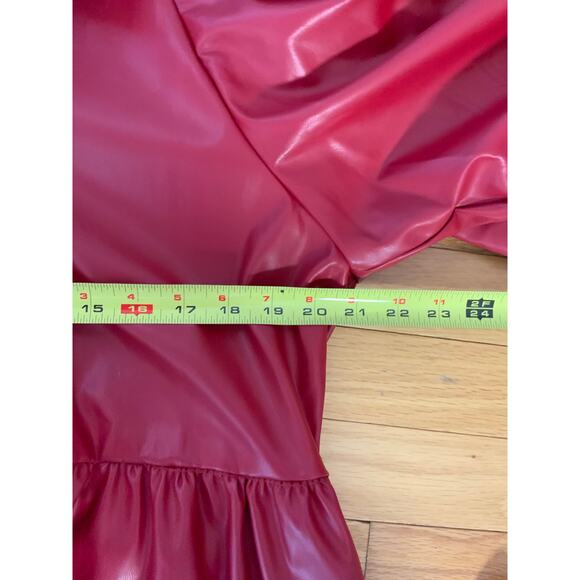 Jodifl Red Faux Leather Dress NWT size XL - Picture 6 of 7